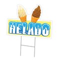 Amistad 18 x 24 in. Yard Sign & Stake - Helado AM2062864